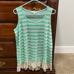 Large loose fitting tank top
